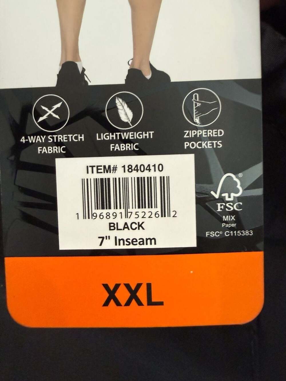 Spyder Active Men's 7" Performance Shorts - Black - New With Tags, Size XXL - Picture 4 of 7
